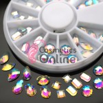 Carusel 3D pentru unghii C069 cu Cristale combinat Argintii cu Reflexii Carusel 3D pentru unghii C069 cu Cristale combinat Argintii cu Reflexii